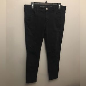 American Eagle Size 12 Super Stretch Black Jeggings